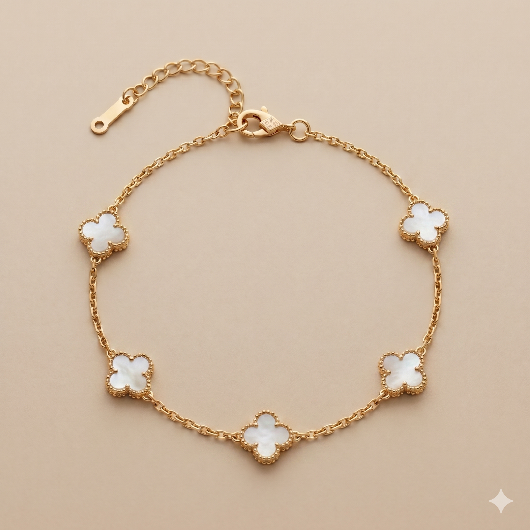 Reversible Clover Charm Bracelet