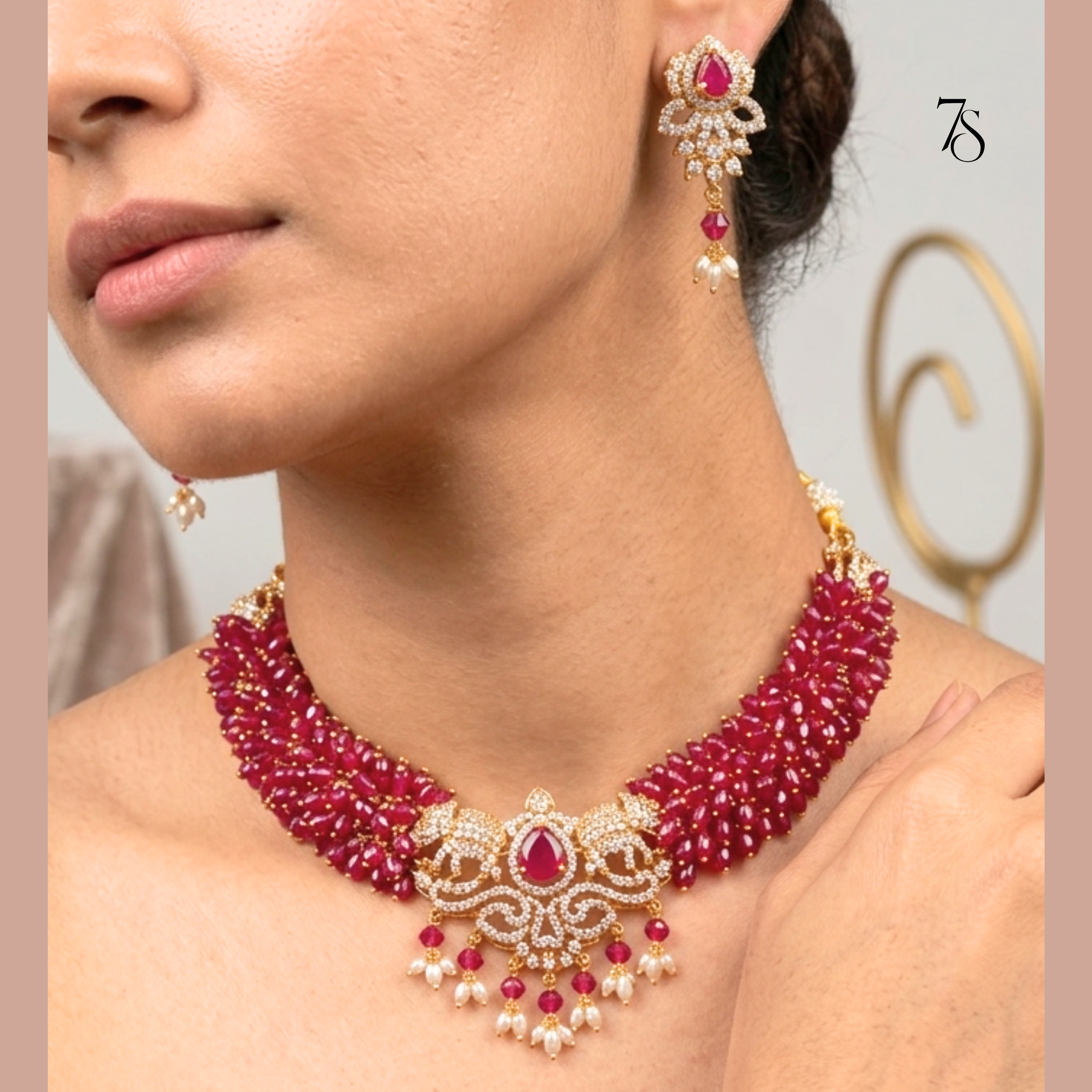 Gulaabi - Bead Necklace