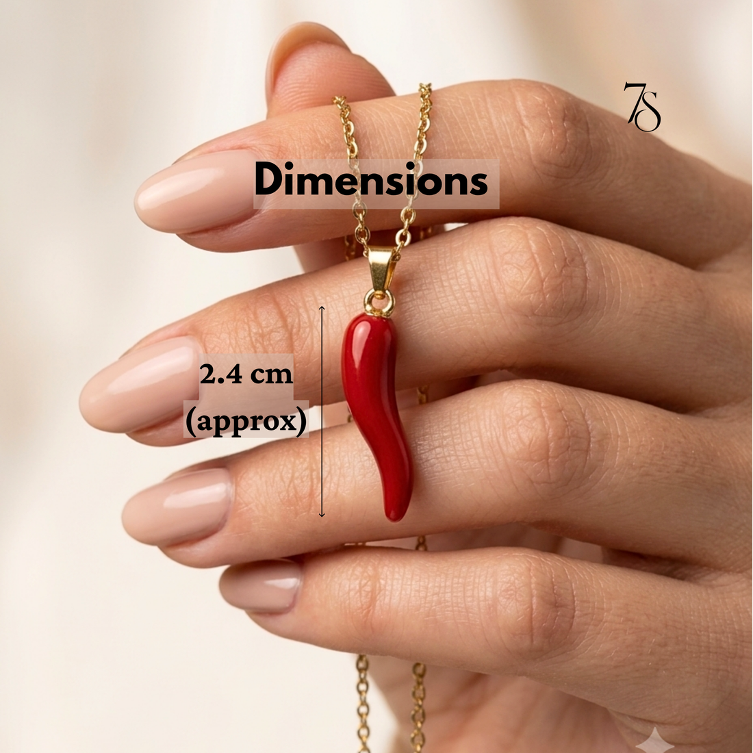 Spicy Red Chilli Pendant Necklace