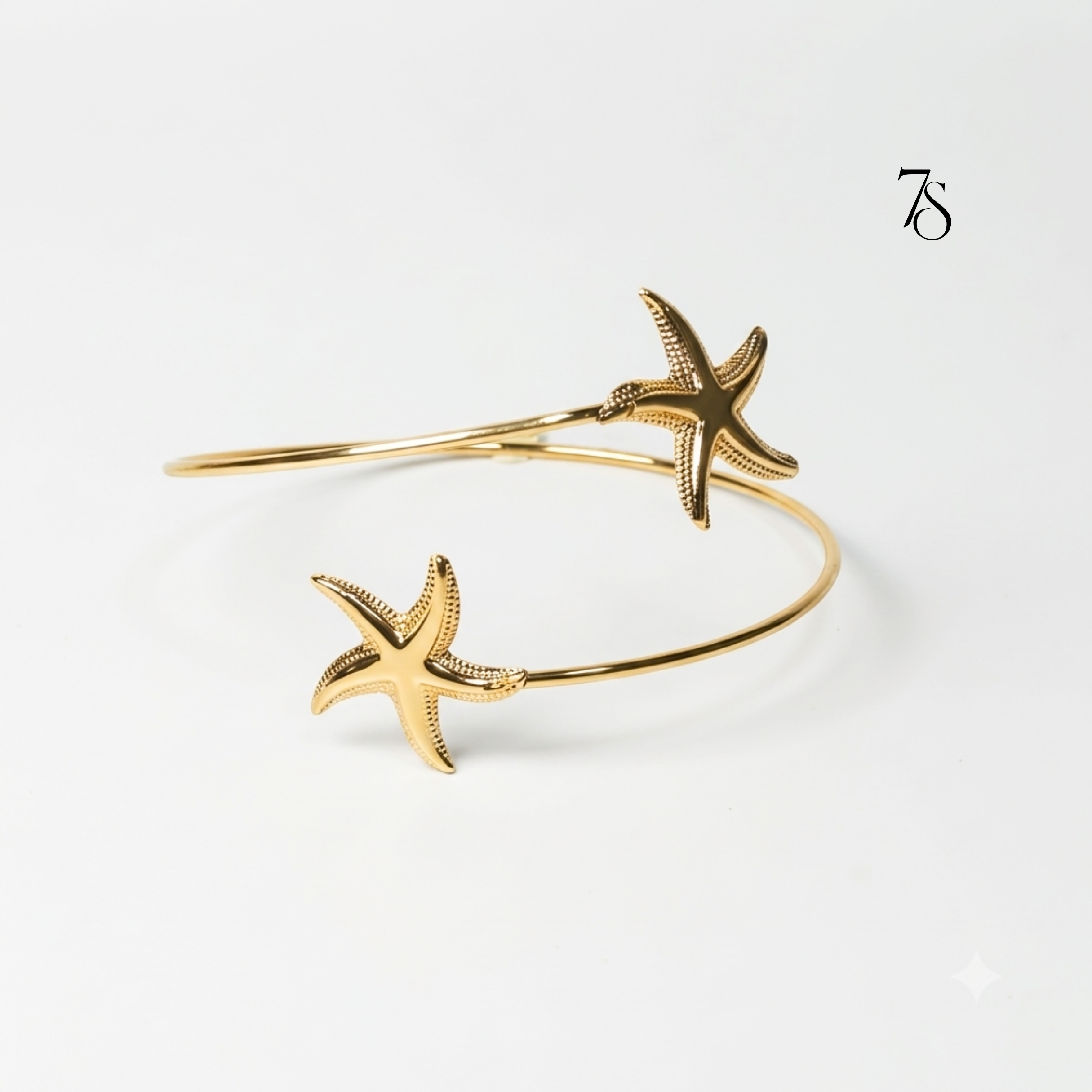 Gold StarFish Arm Cuff Bracelet