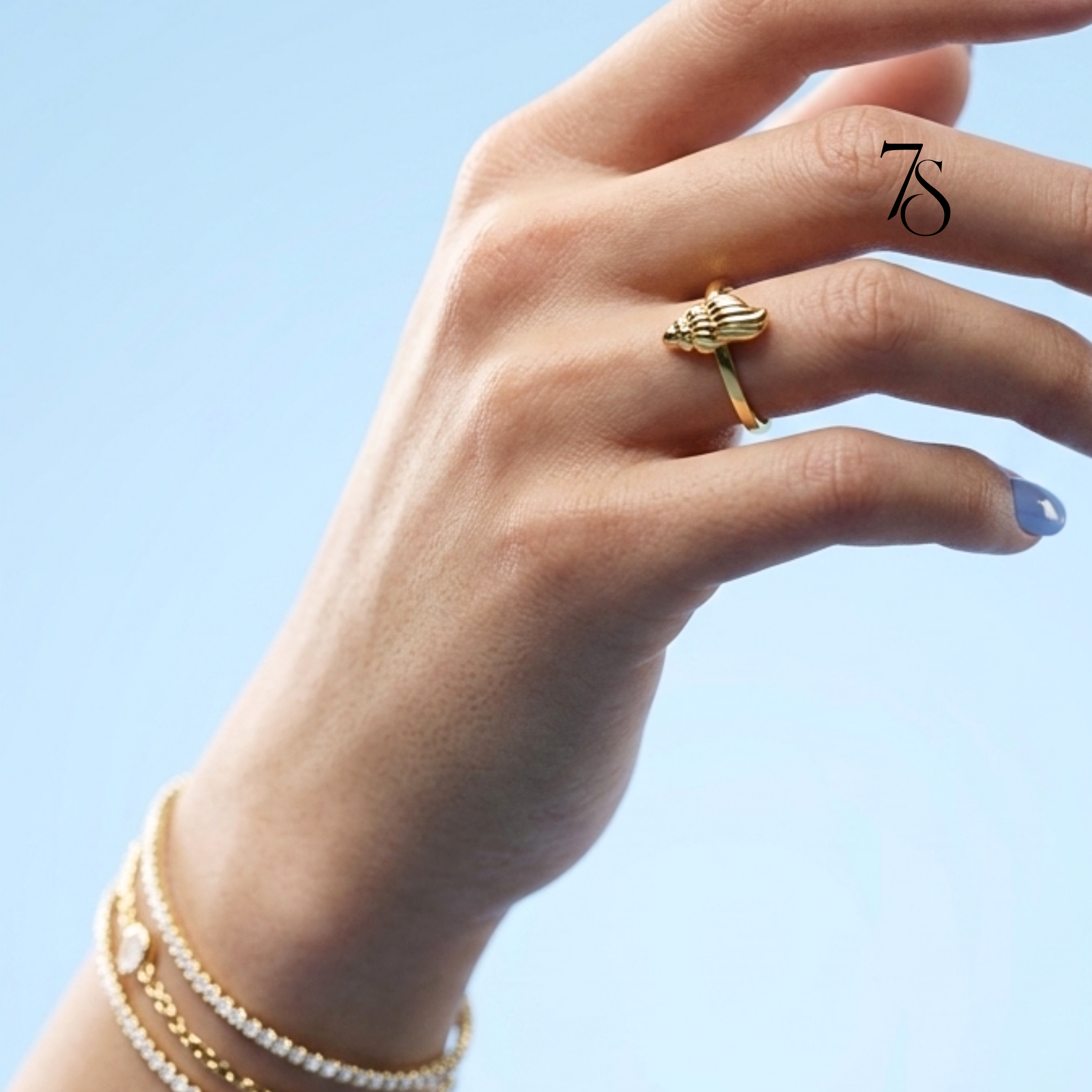 Sea Shell Adjustable Ring