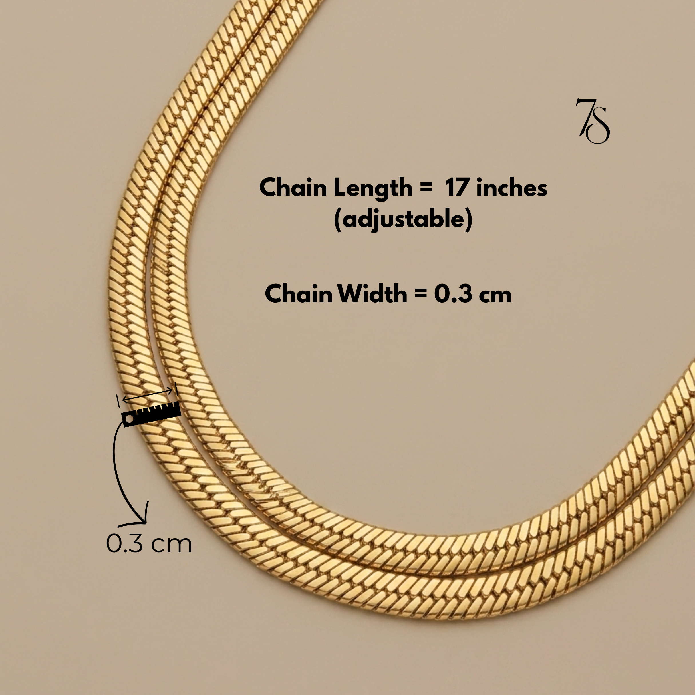 Sleek Snake Chain Necklace