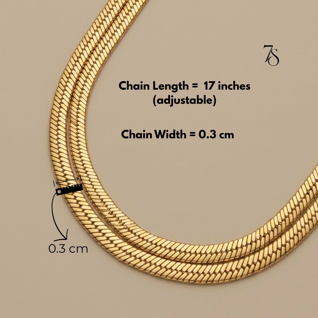 Sleek Snake Chain Necklace