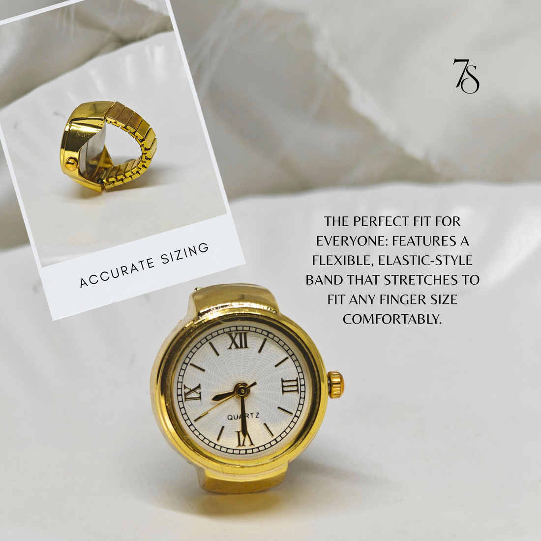 TinyTick : Analog Watch Ring for Women