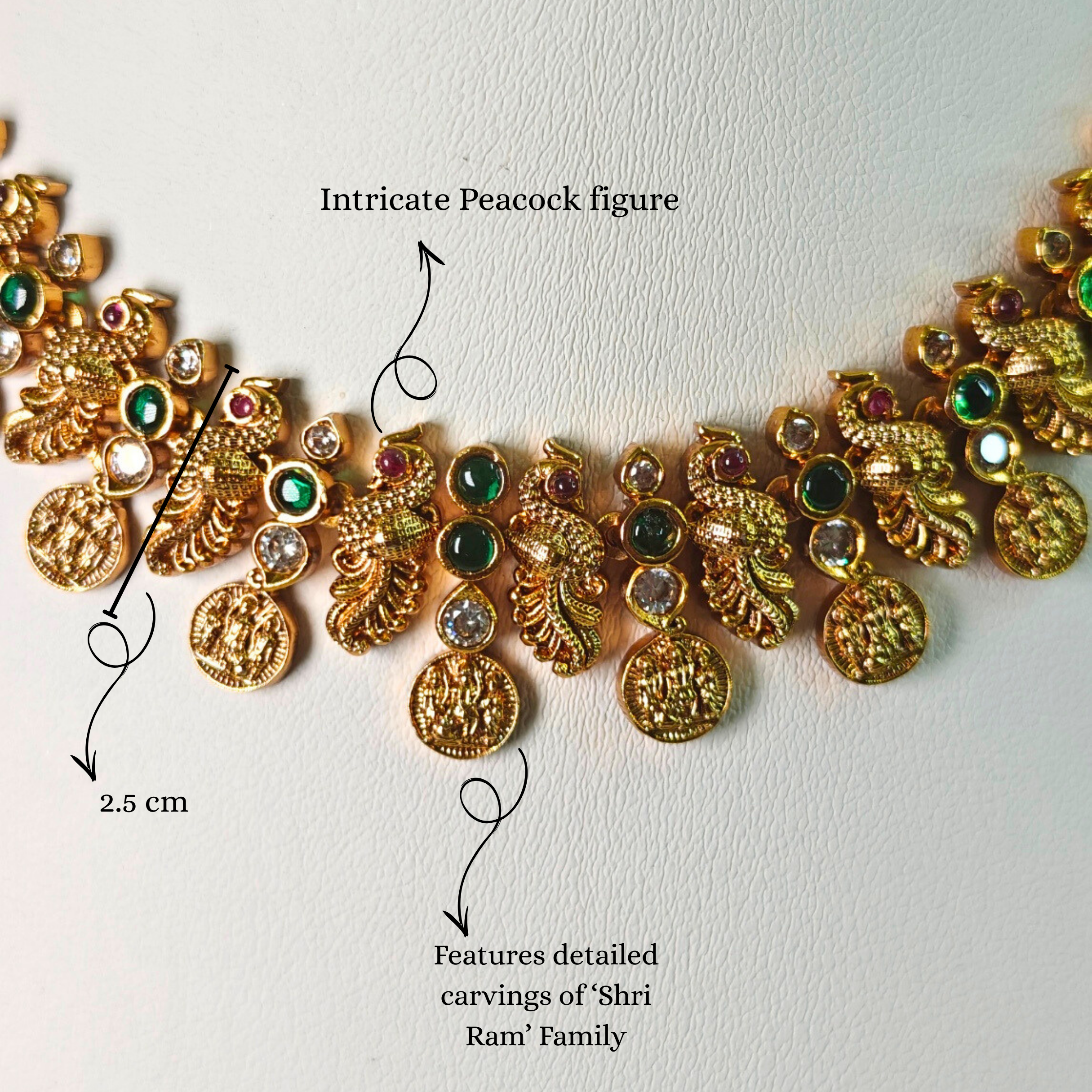 Antique Matte Gold Finish - Jewellery for women Necklace Set