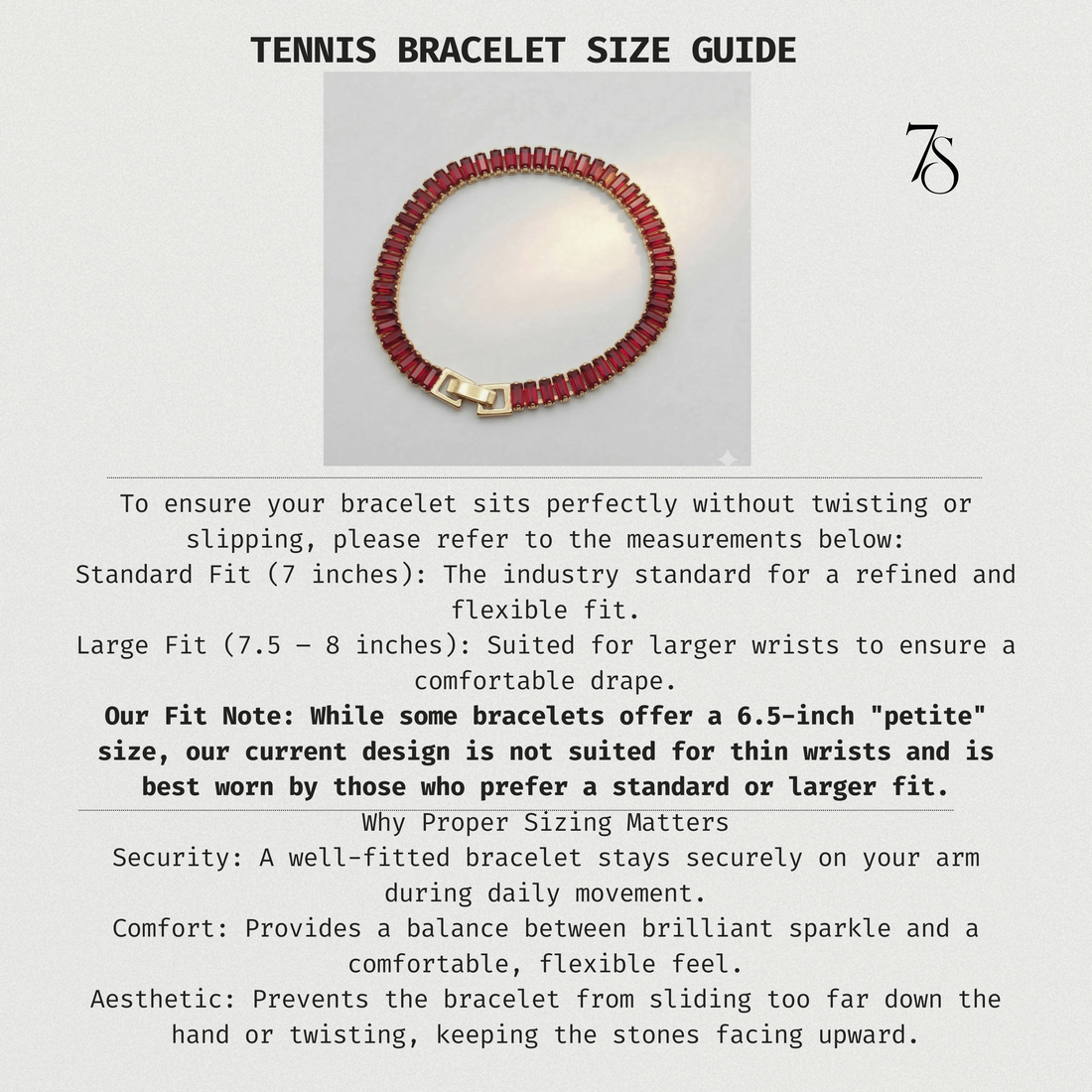 The Ruby Red Baguette Tennis Bracelet