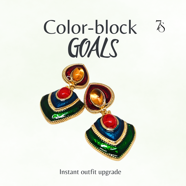 The Color-Block Statement Earrings