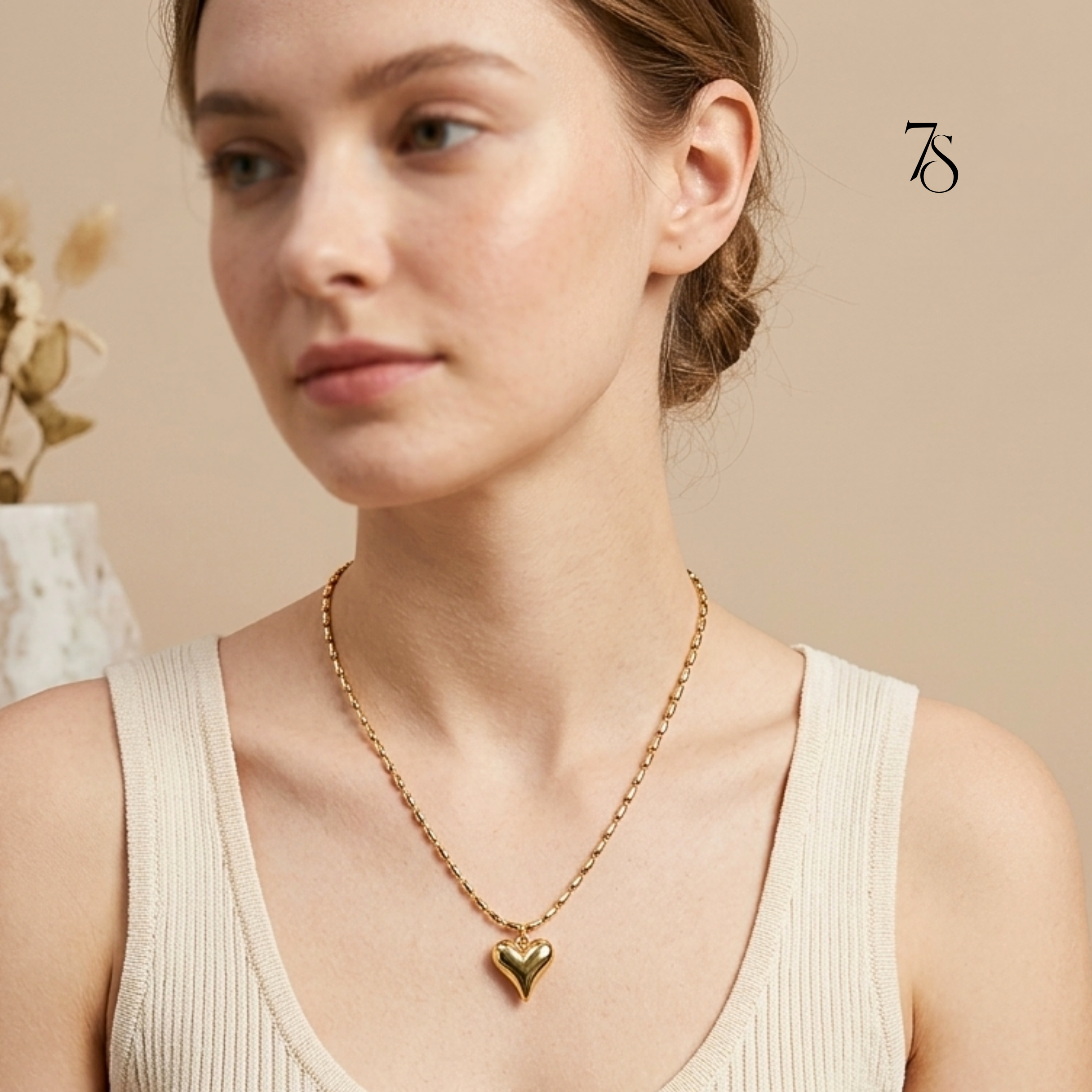 Puffy Heart Necklace
