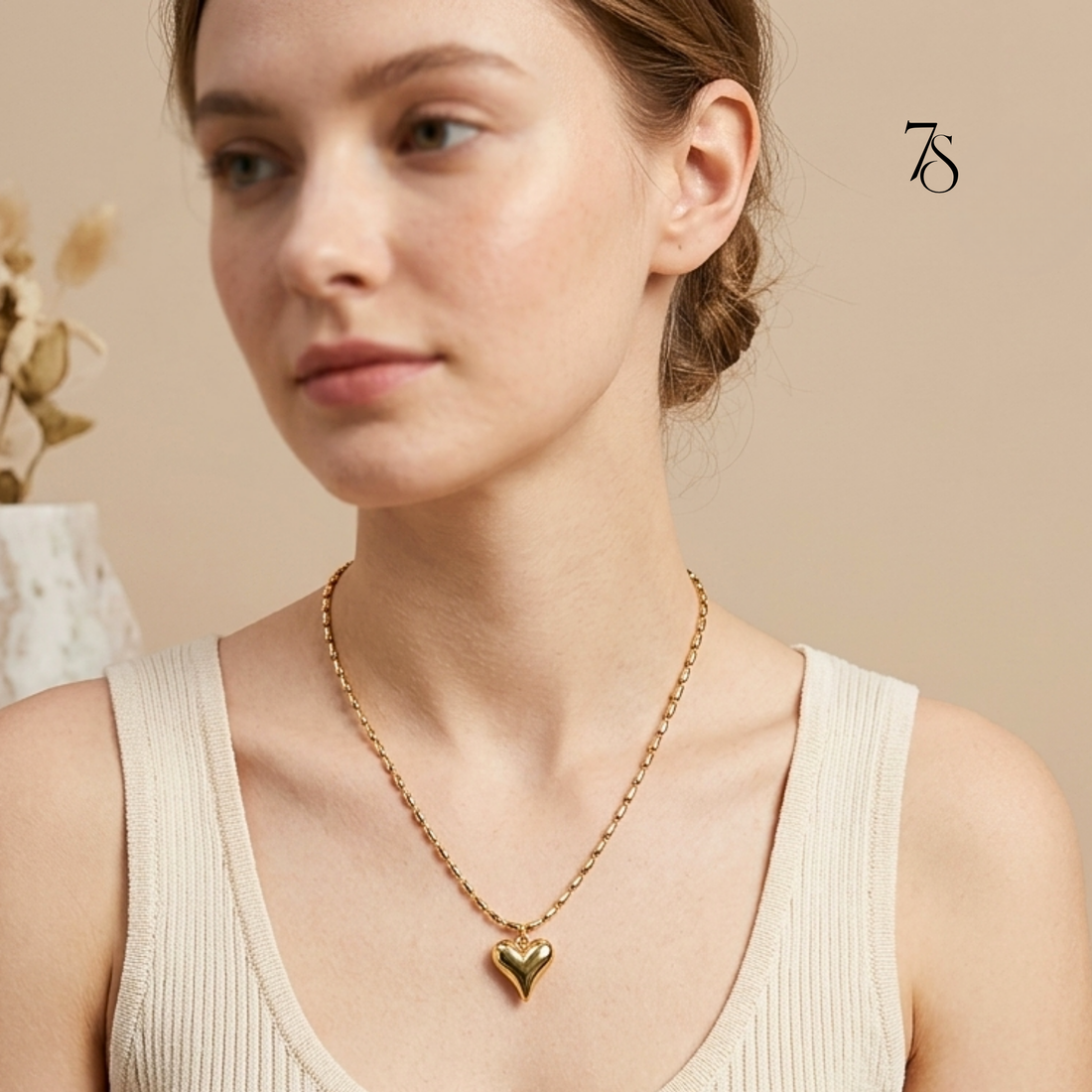 Puffy Heart Necklace