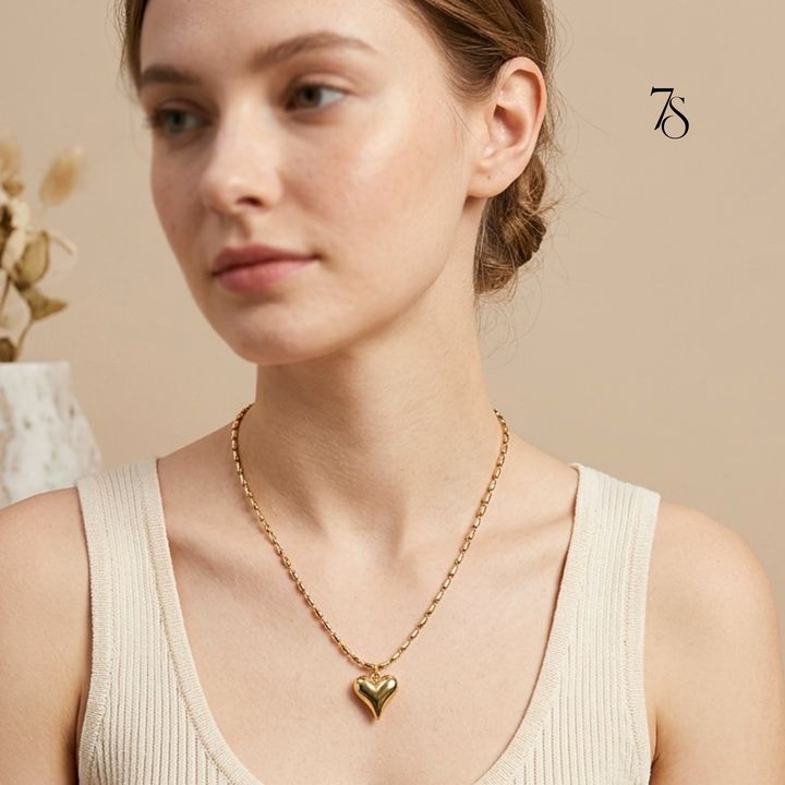 Puffy Heart Necklace