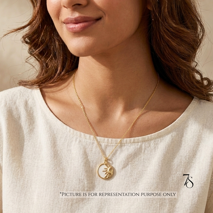 Golden Sunshine Pendant Neckchain