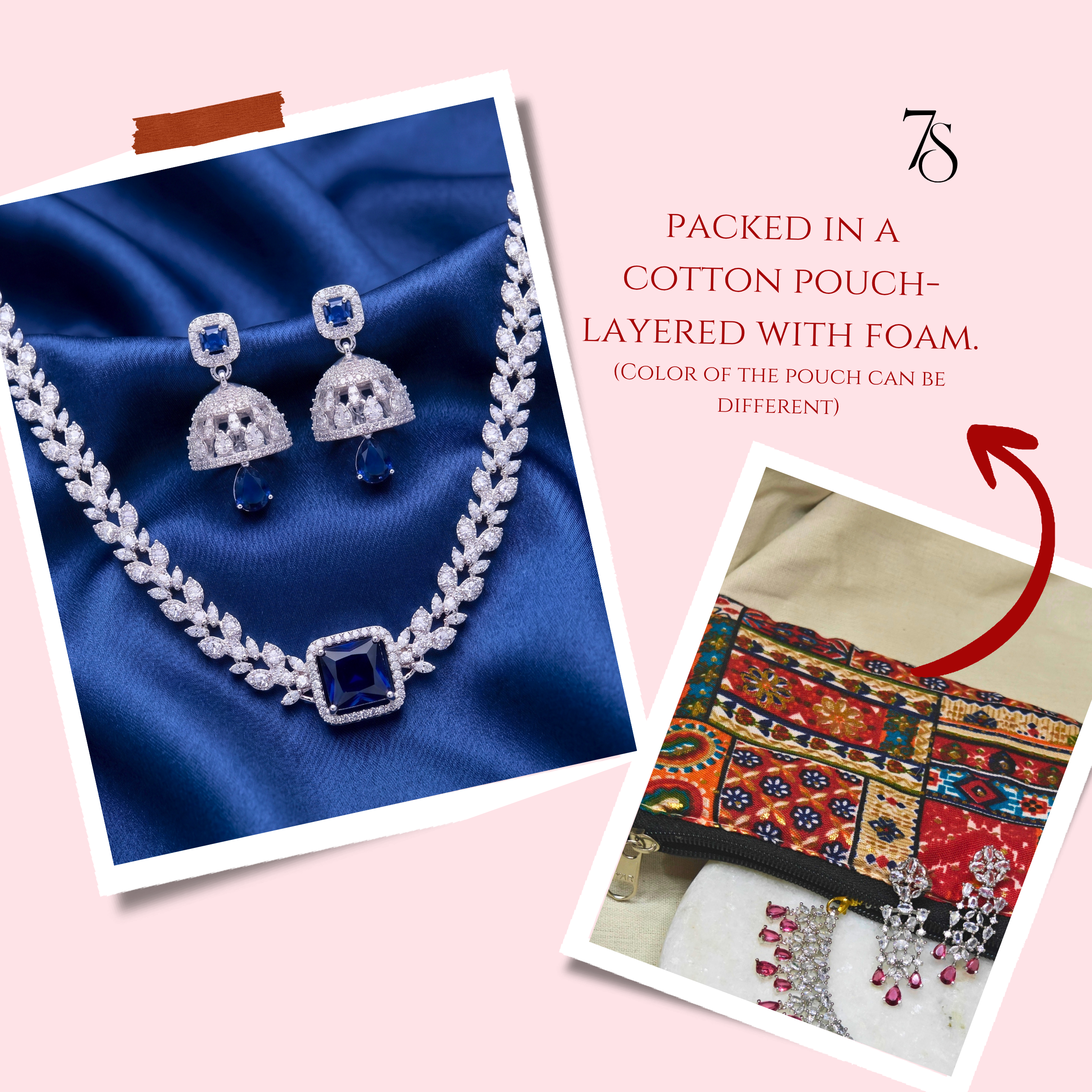 Sapphire Royale CZ Jewellery Set