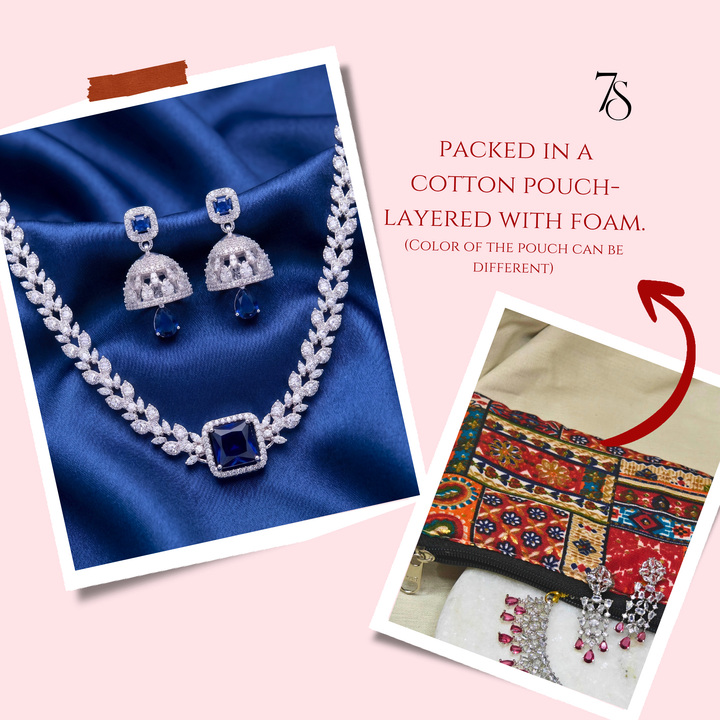Sapphire Royale CZ Jewellery Set
