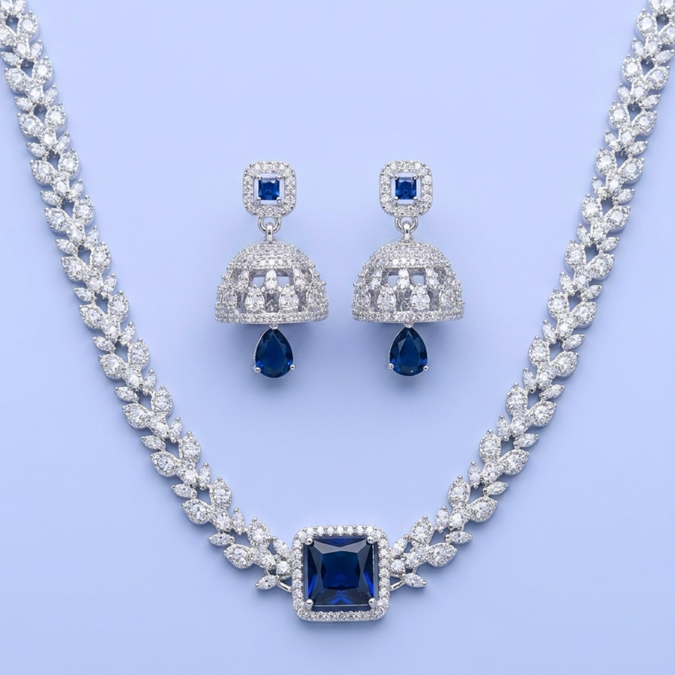 Sapphire Royale CZ Jewellery Set