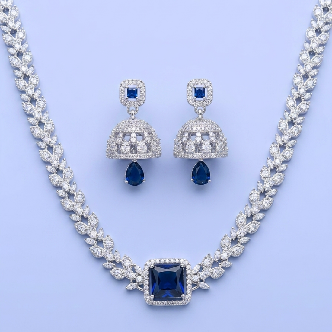 Sapphire Royale CZ Jewellery Set