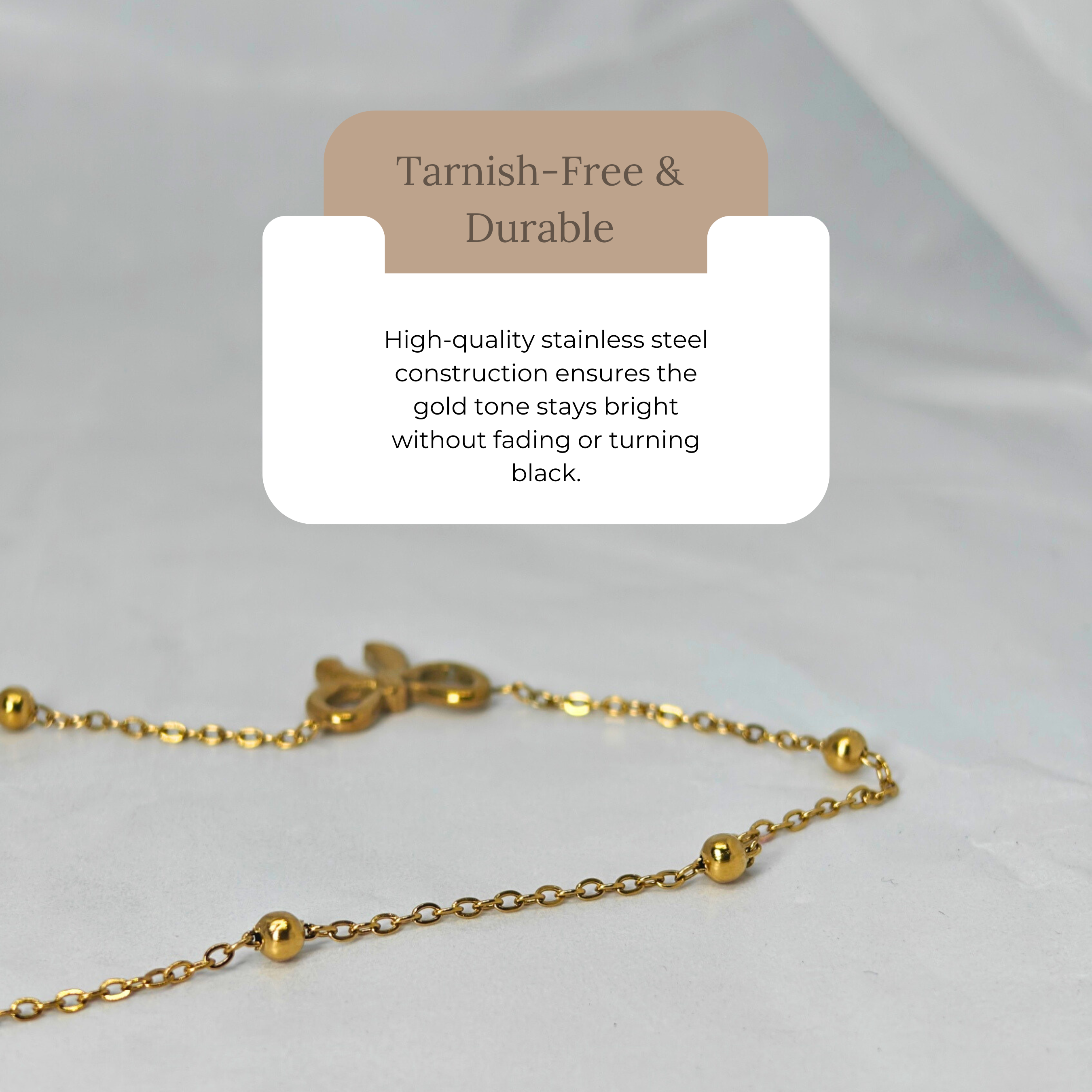 Minimalist Bow Charm Necklace