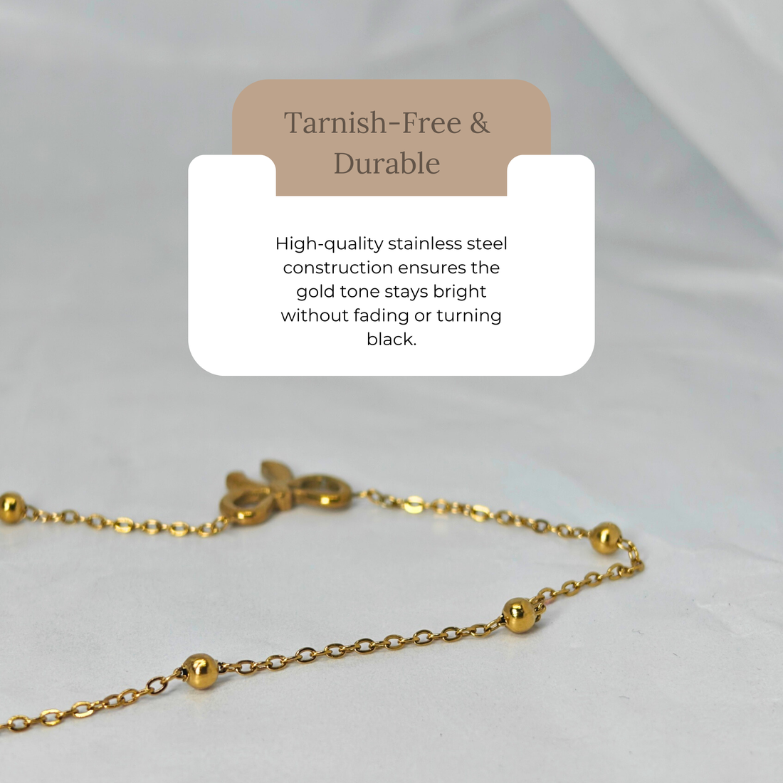 Minimalist Bow Charm Necklace