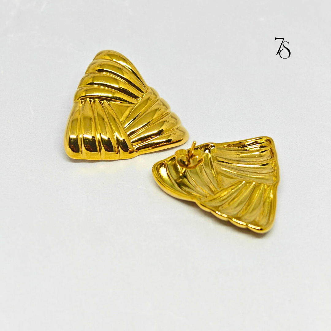 Gold Triangle Studs
