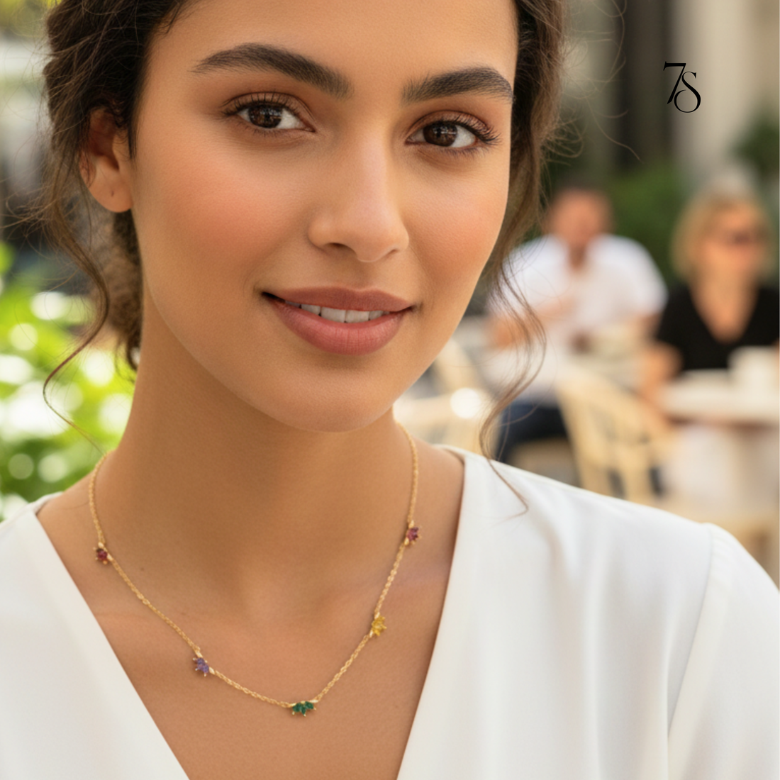 The Multi-Gem Blossom Necklace