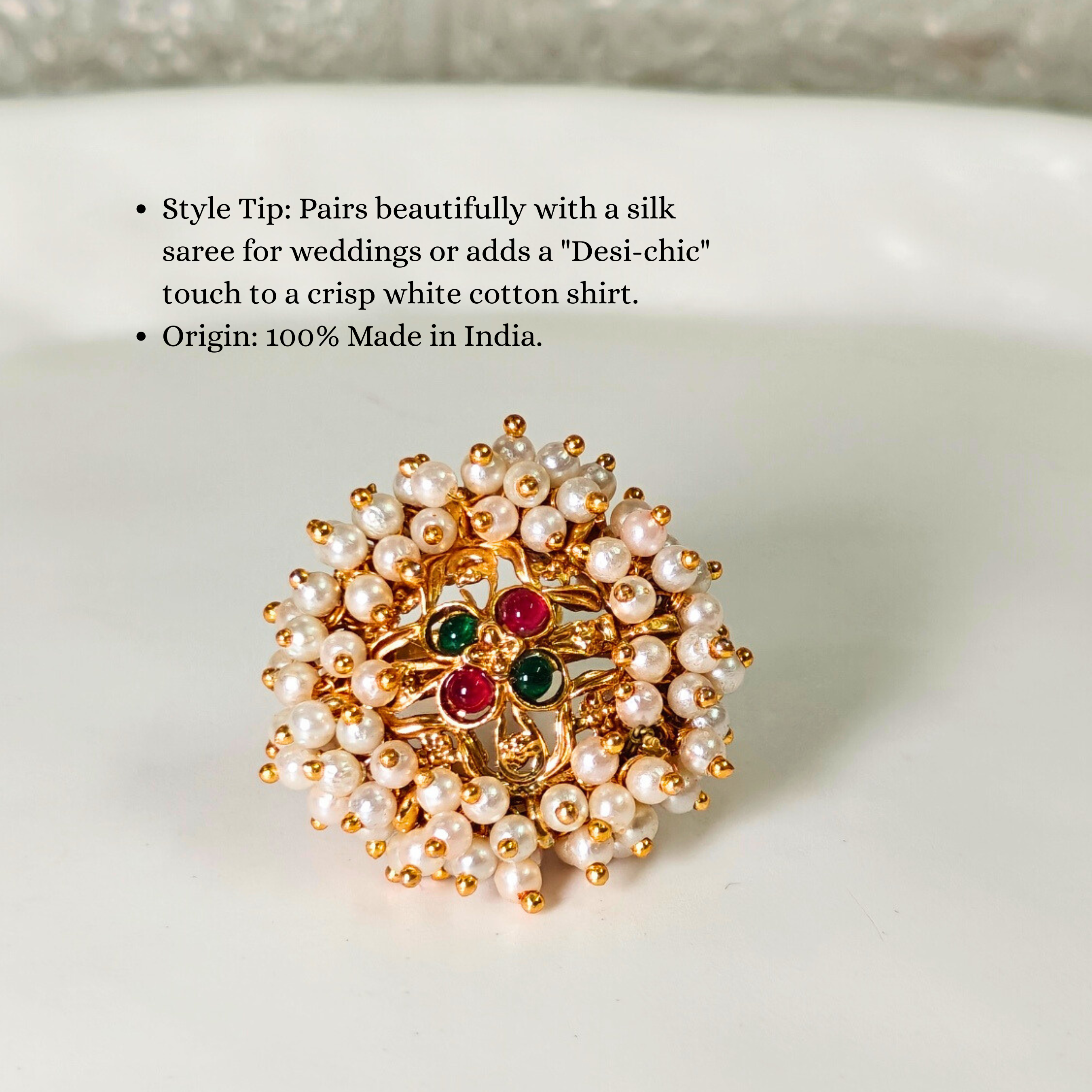 Floral Pearl Heritage Ring Collection