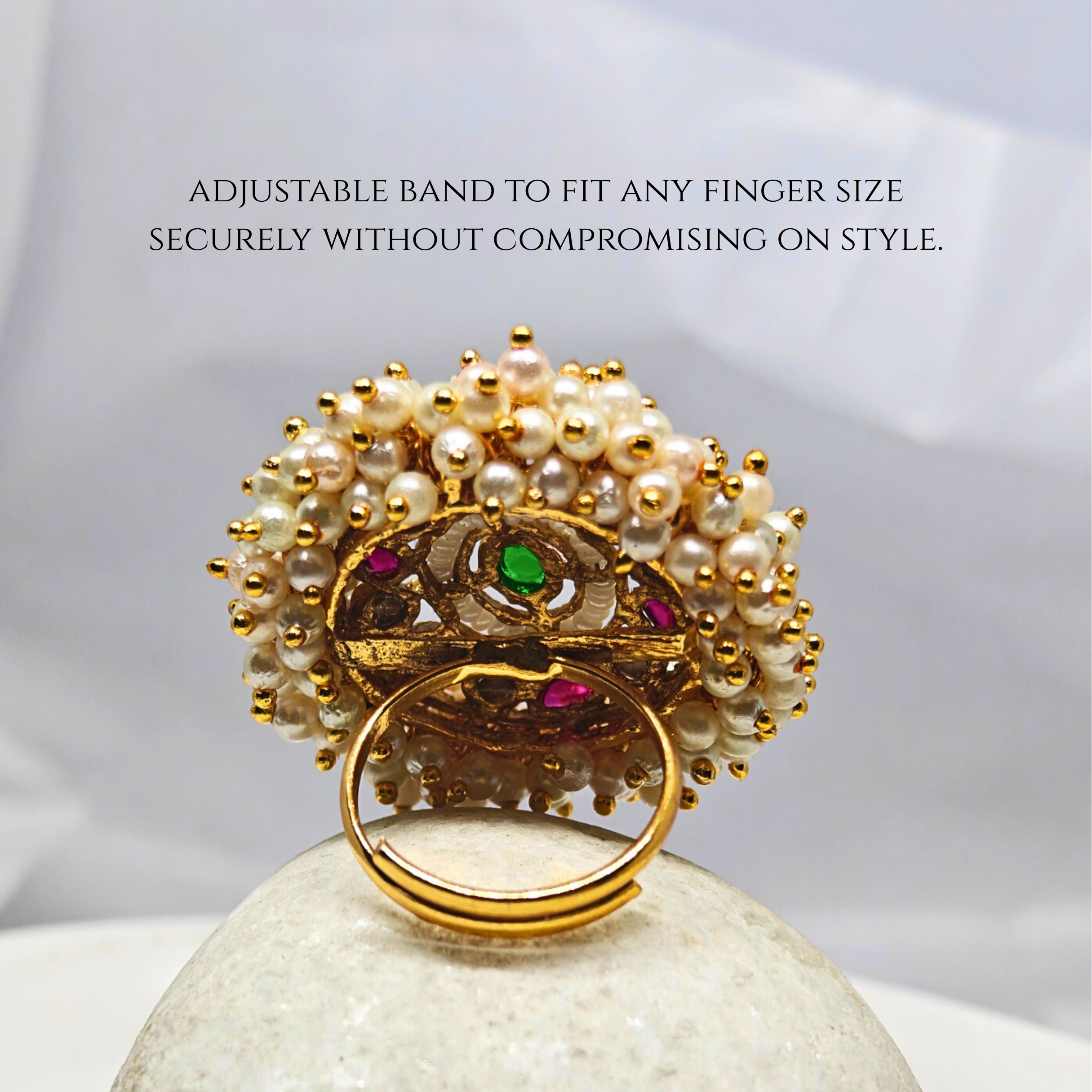 Floral Pearl Heritage Ring Collection