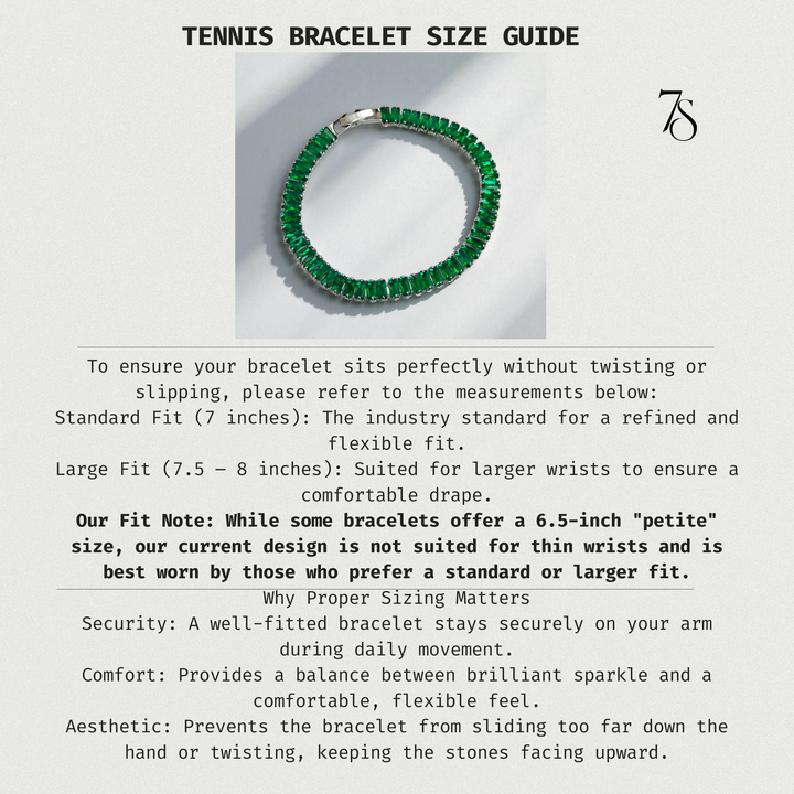 Emerald Elegance Tennis Bracelet