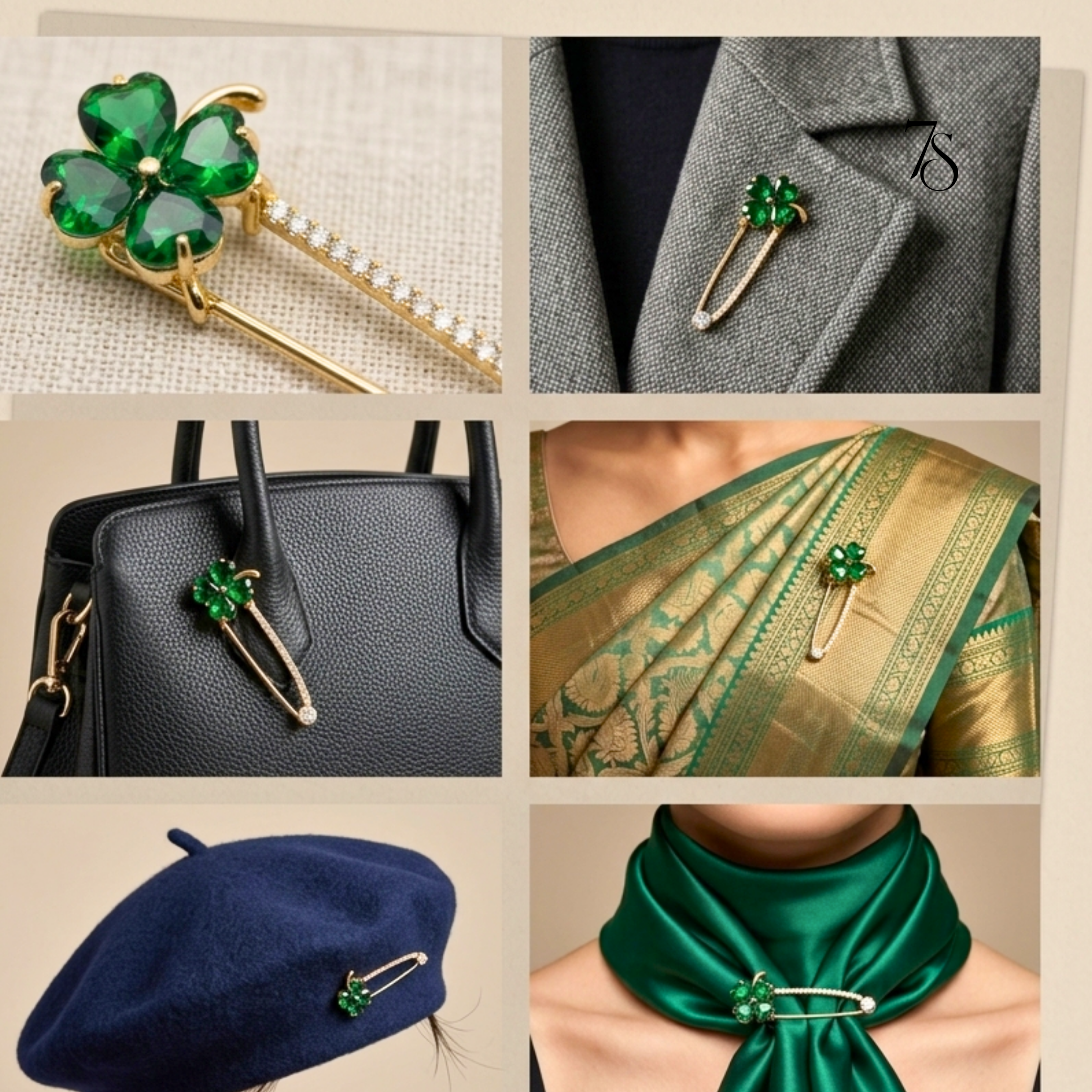 Safety Pin Brooch/Style Pin
