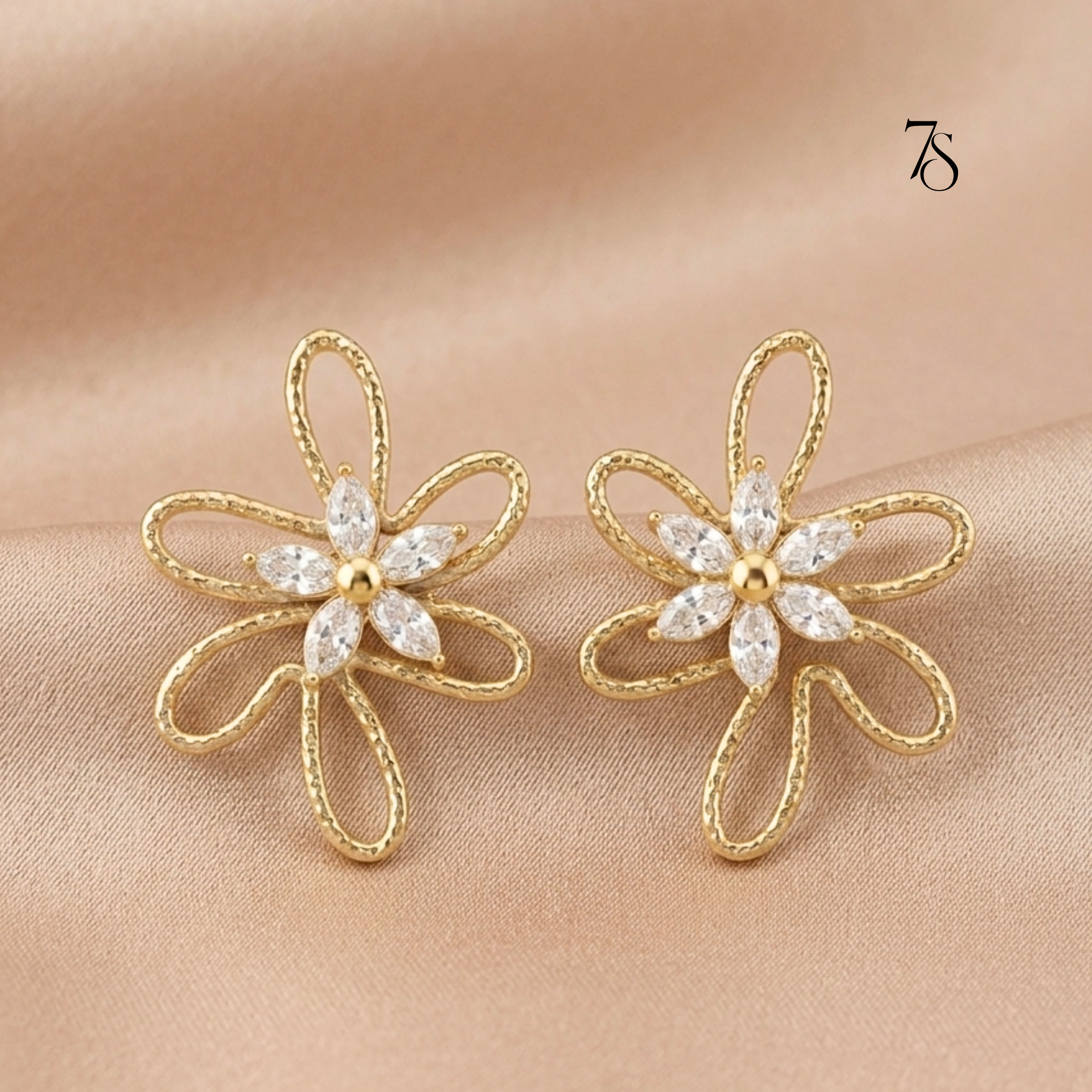 Petal Twist Stud Earrings