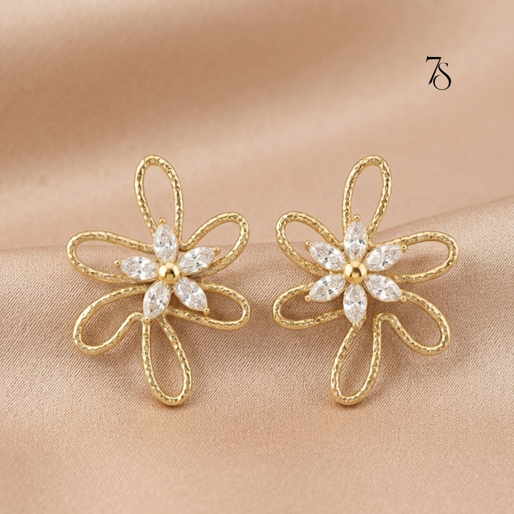 Petal Twist Stud Earrings