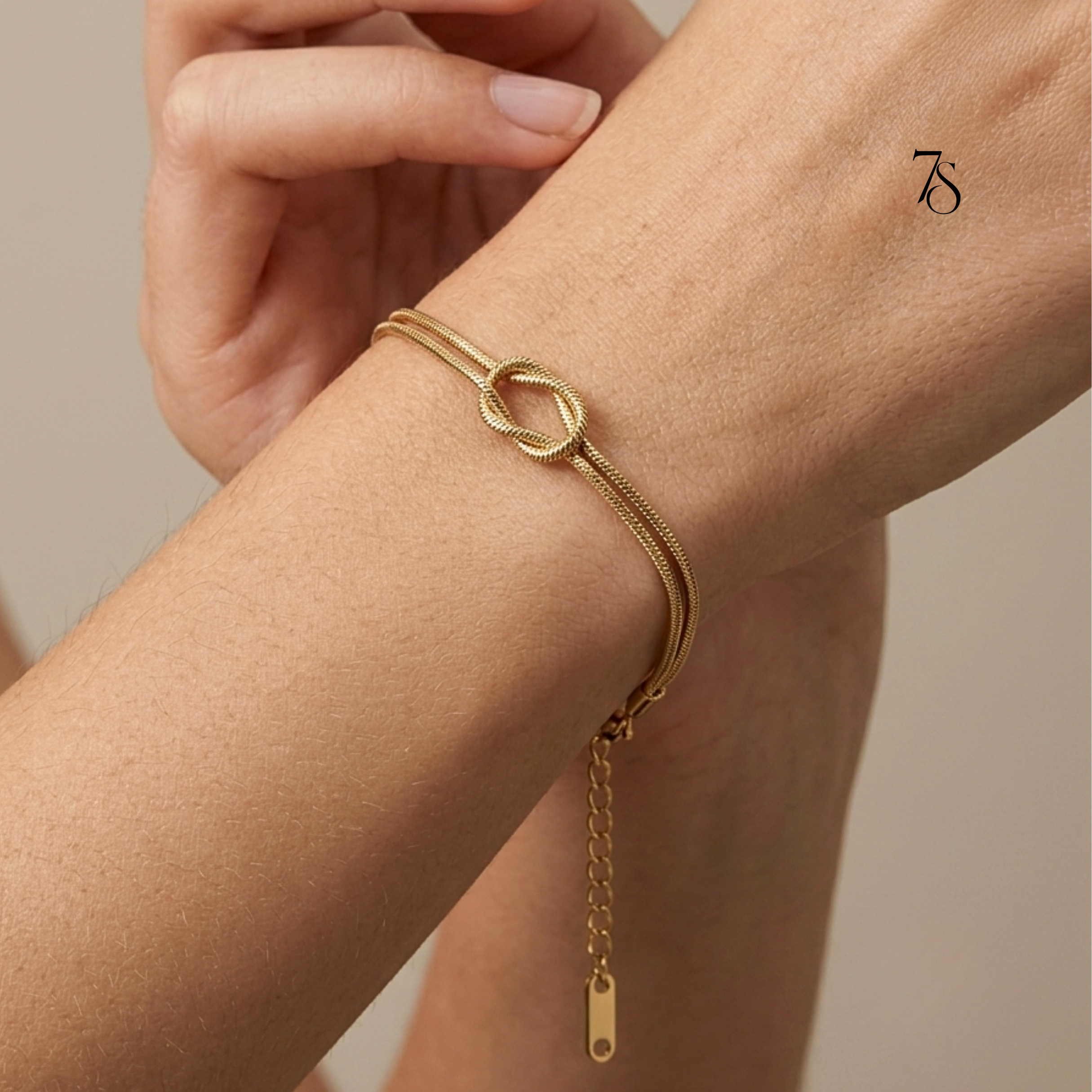 Love Knot Double Strand Bracelet