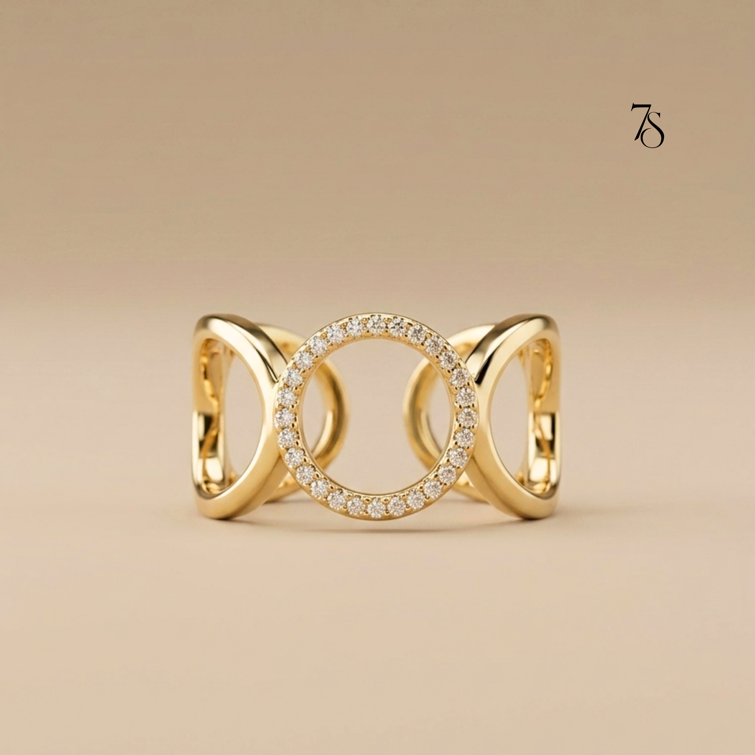 Open Circle Statement Ring