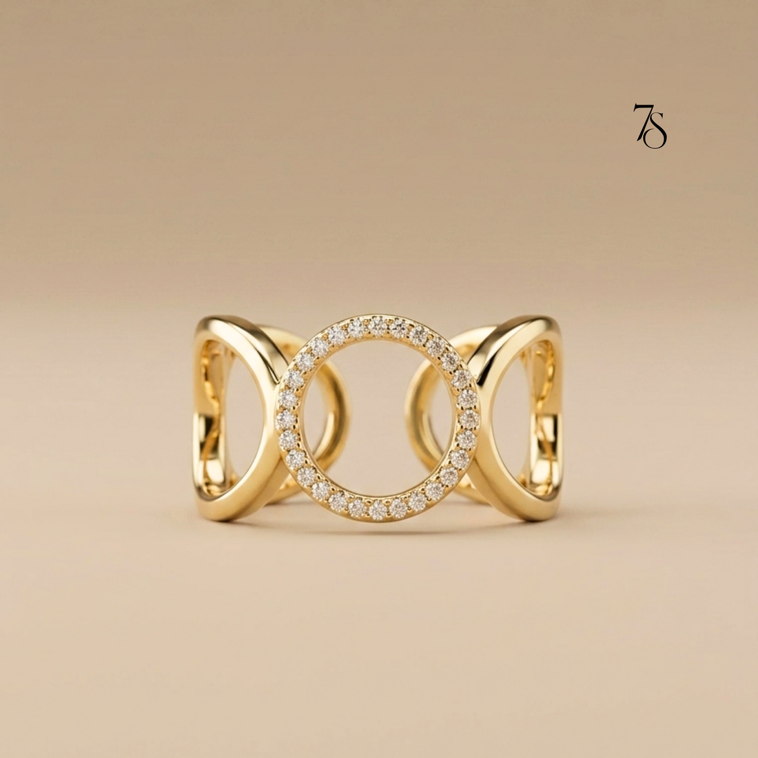 Open Circle Statement Ring