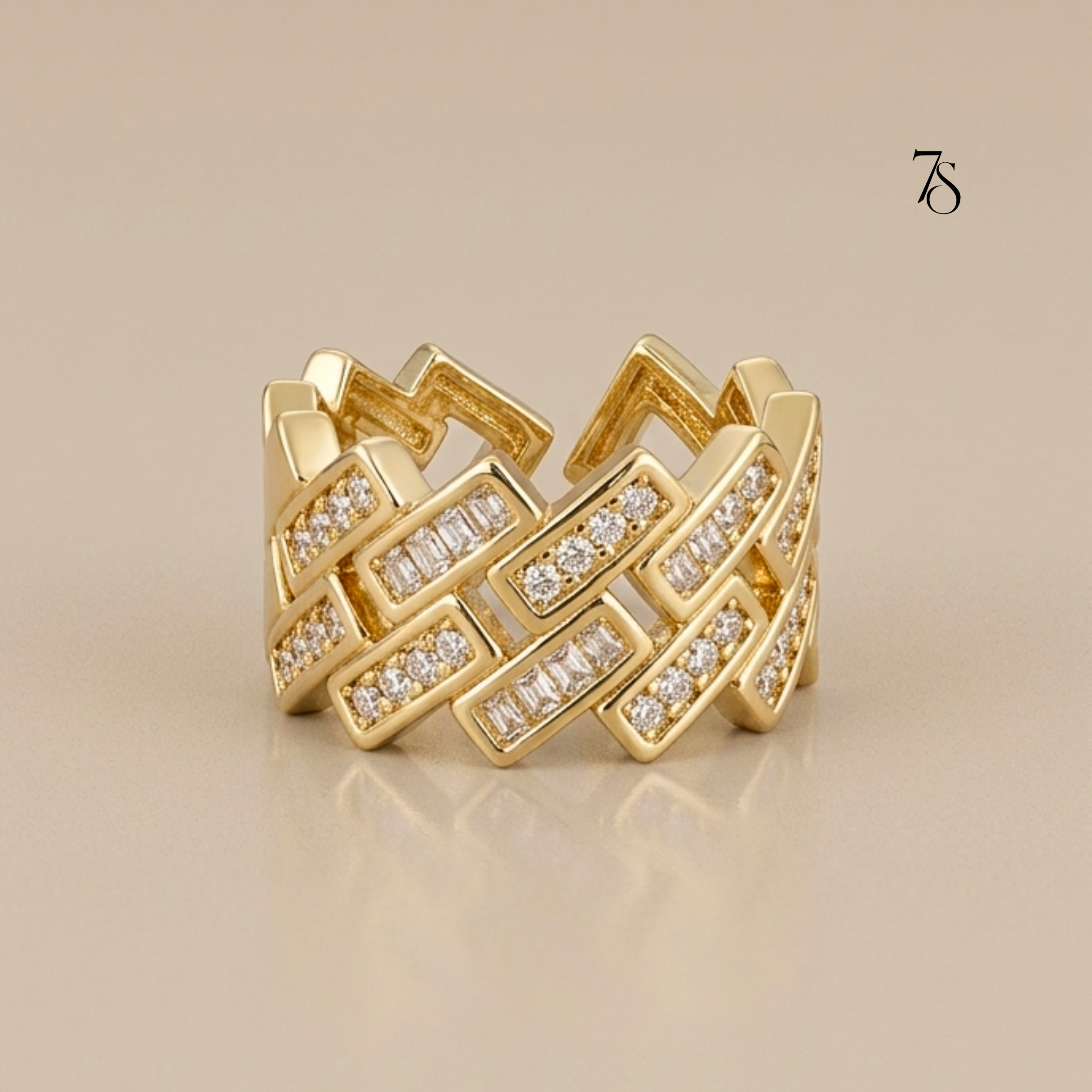 Brick Band Ring