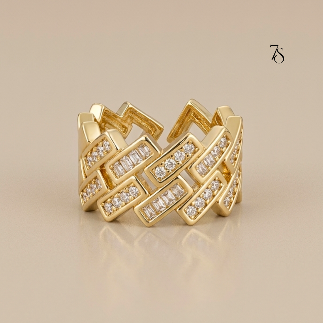 Brick Band Ring