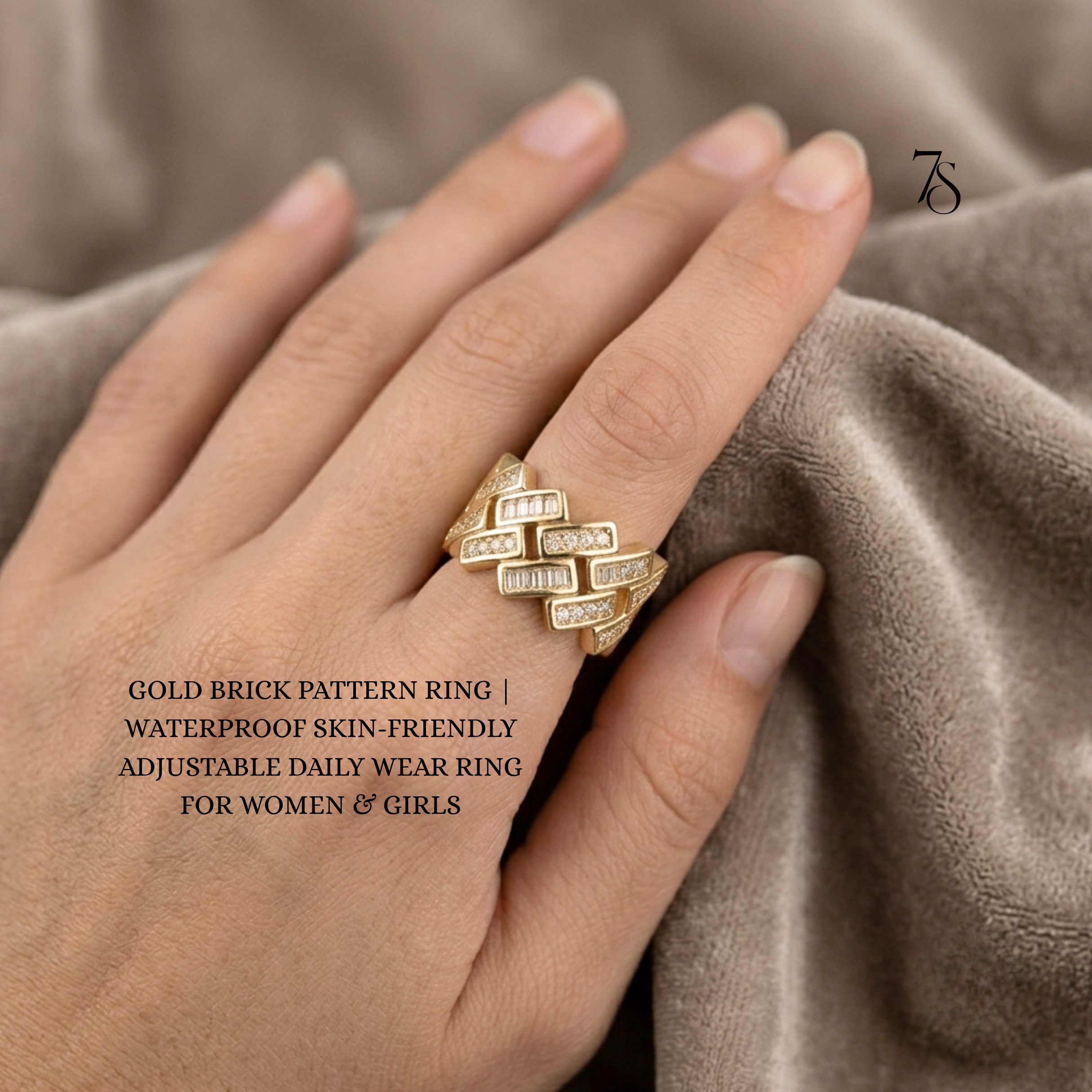 Brick Band Ring