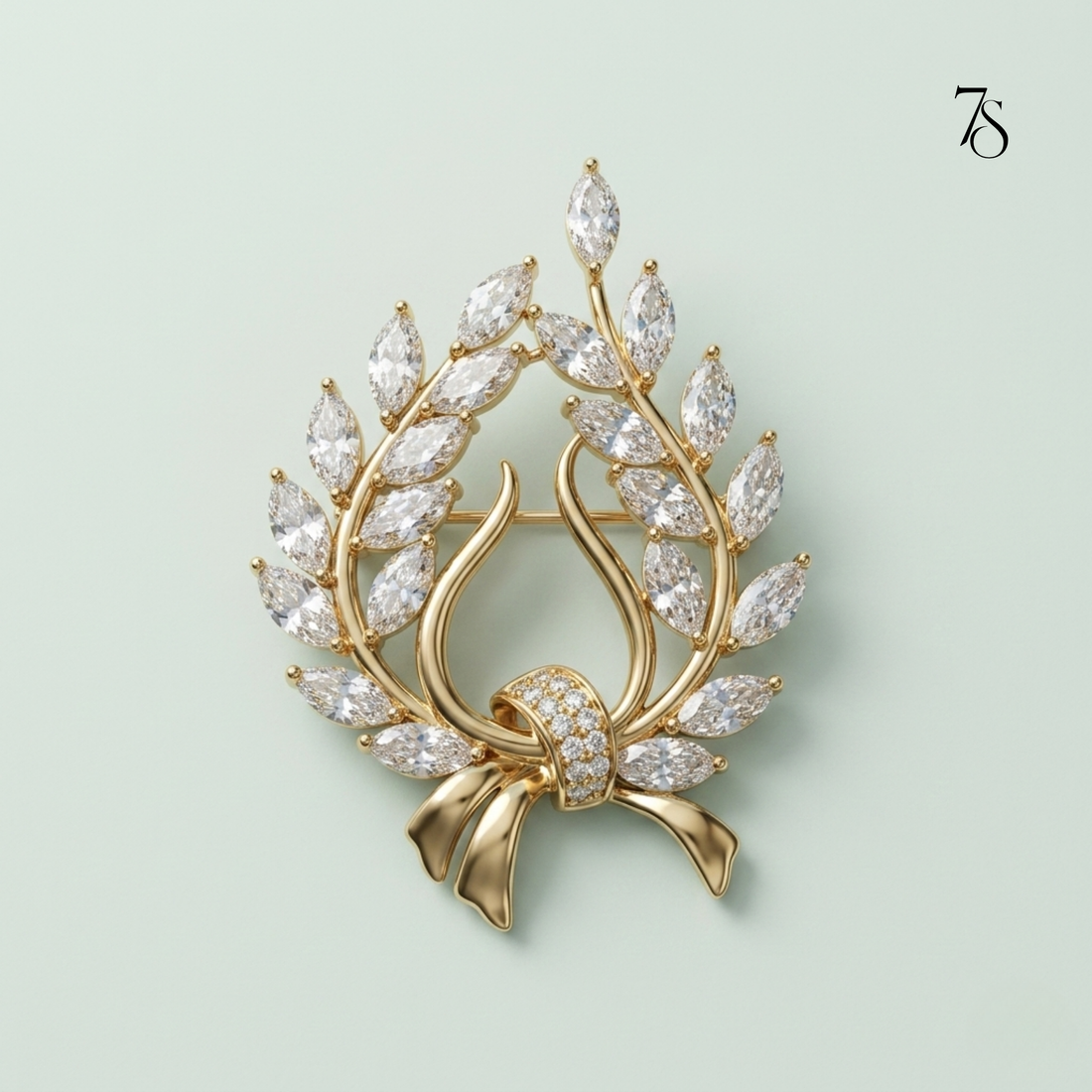 Ribbon-Bow Brooch