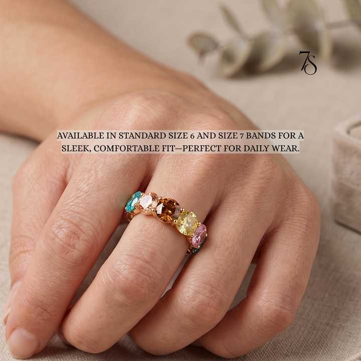 Multi-Color Eternity Band