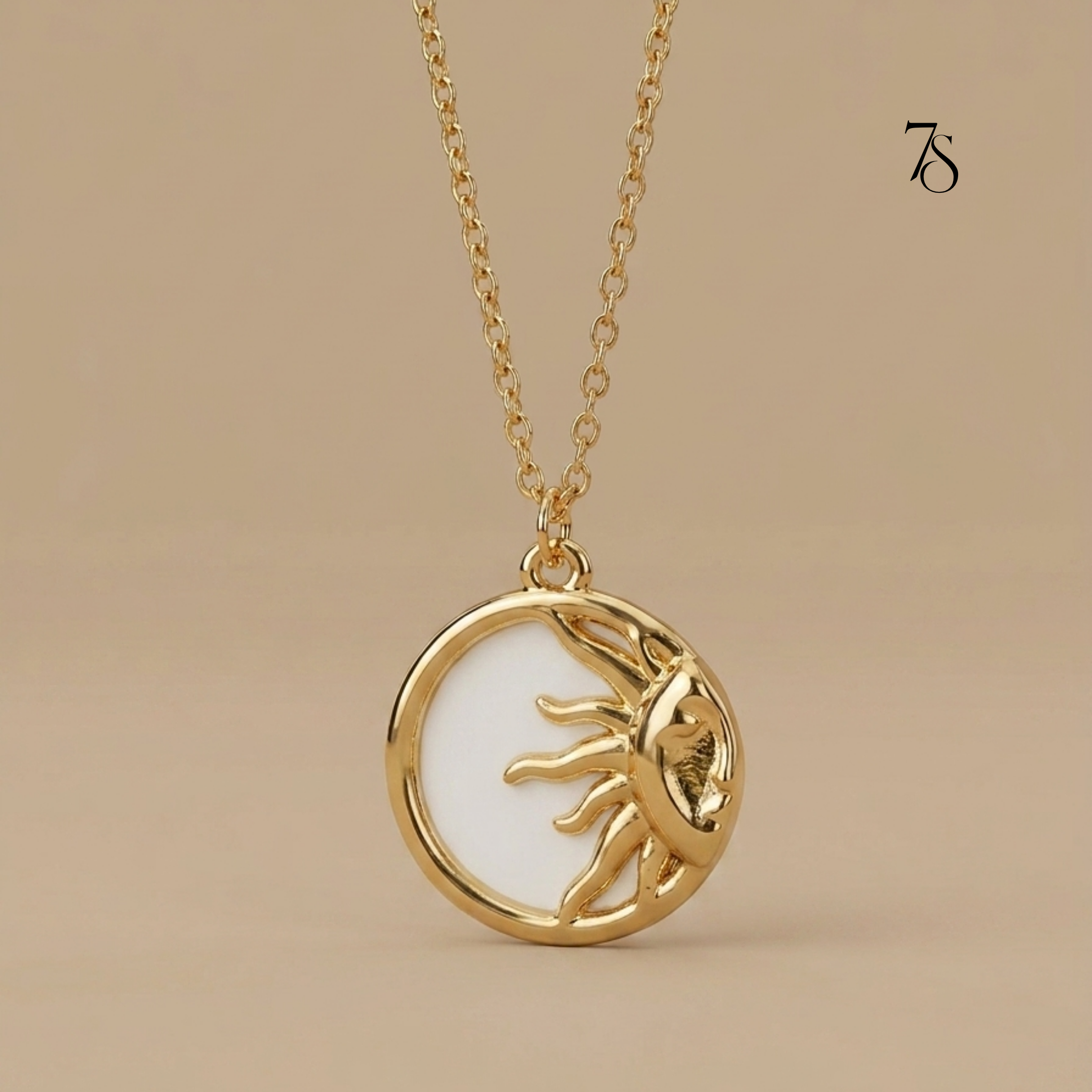 Golden Sunshine Pendant Neckchain