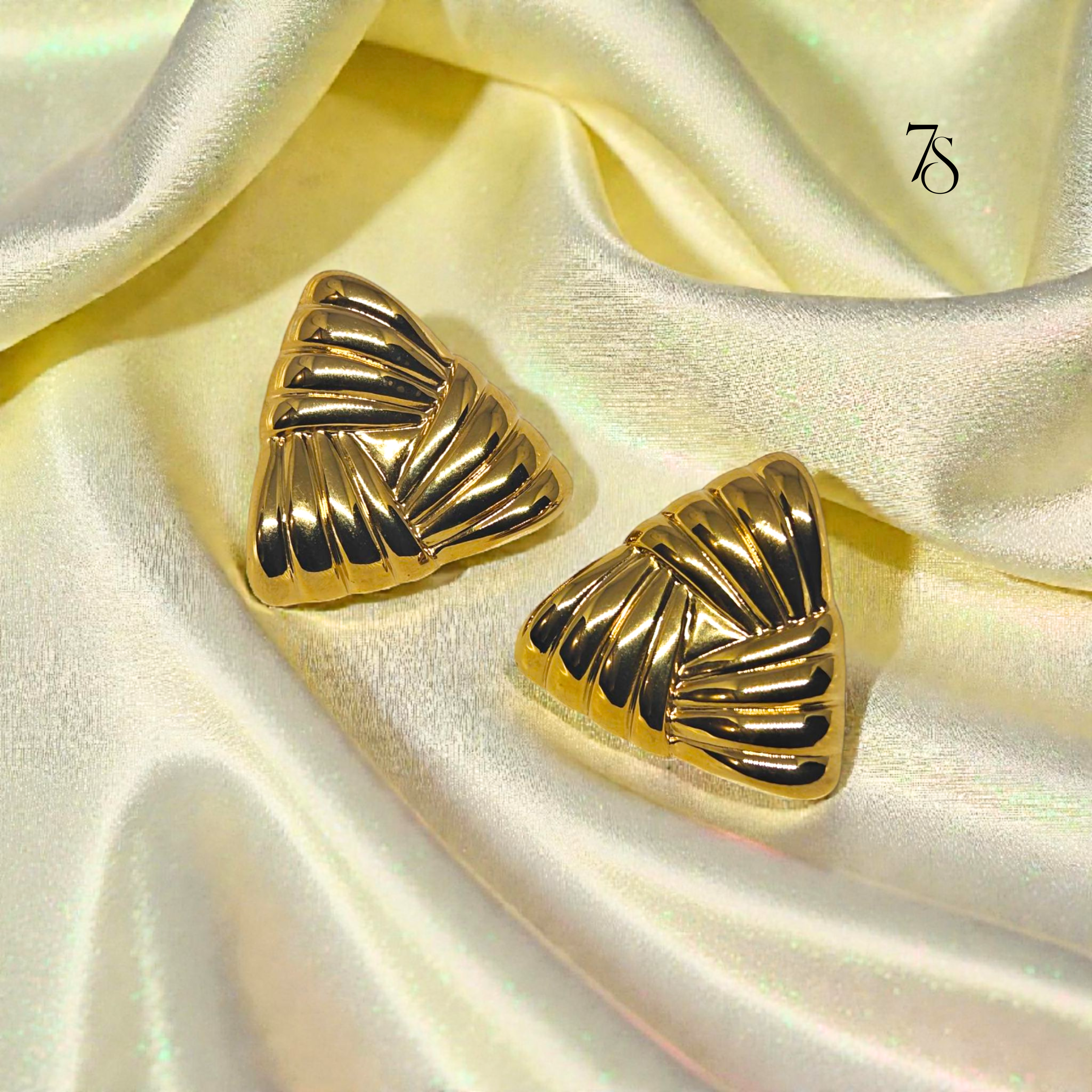 Gold Triangle Studs