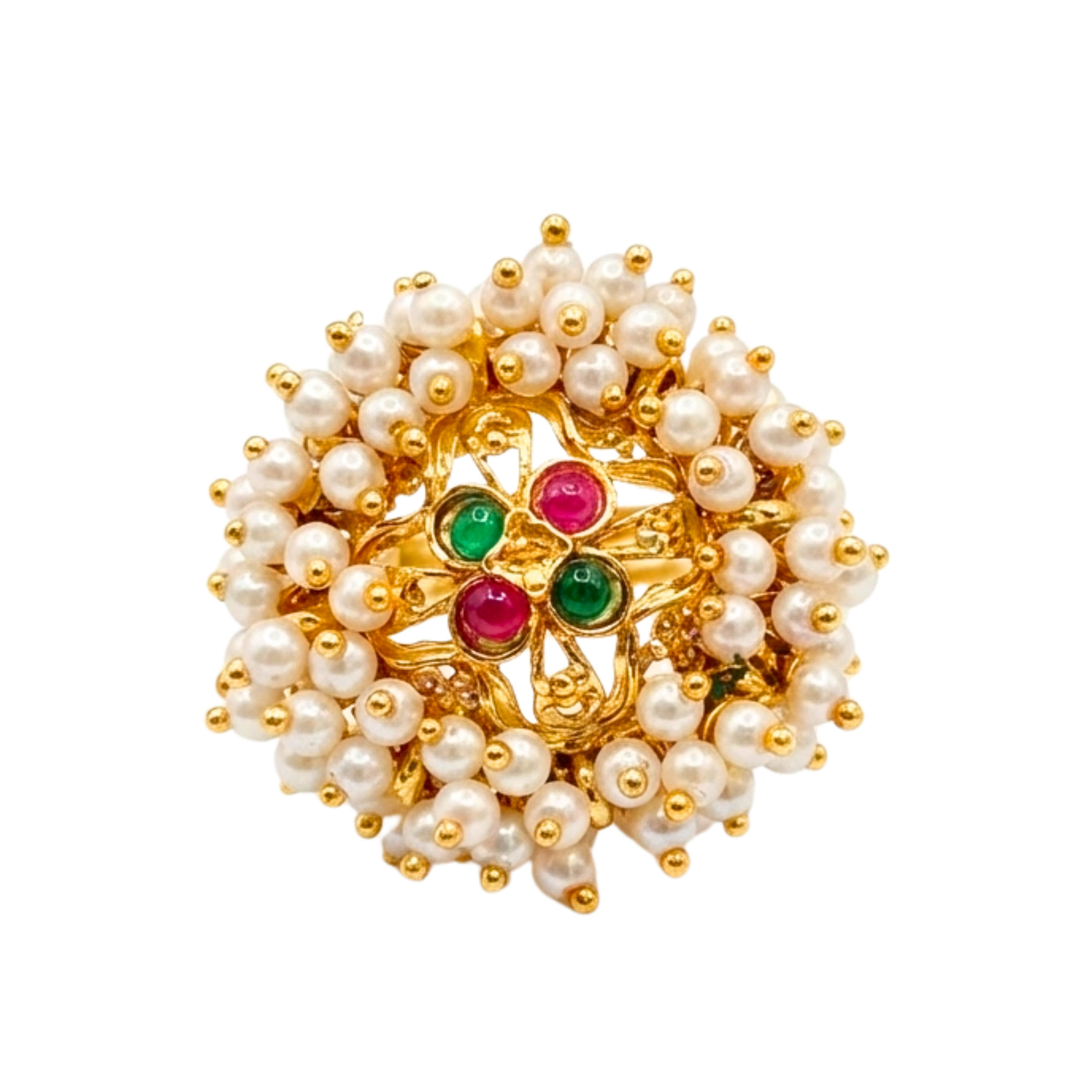 Floral Pearl Heritage Ring Collection