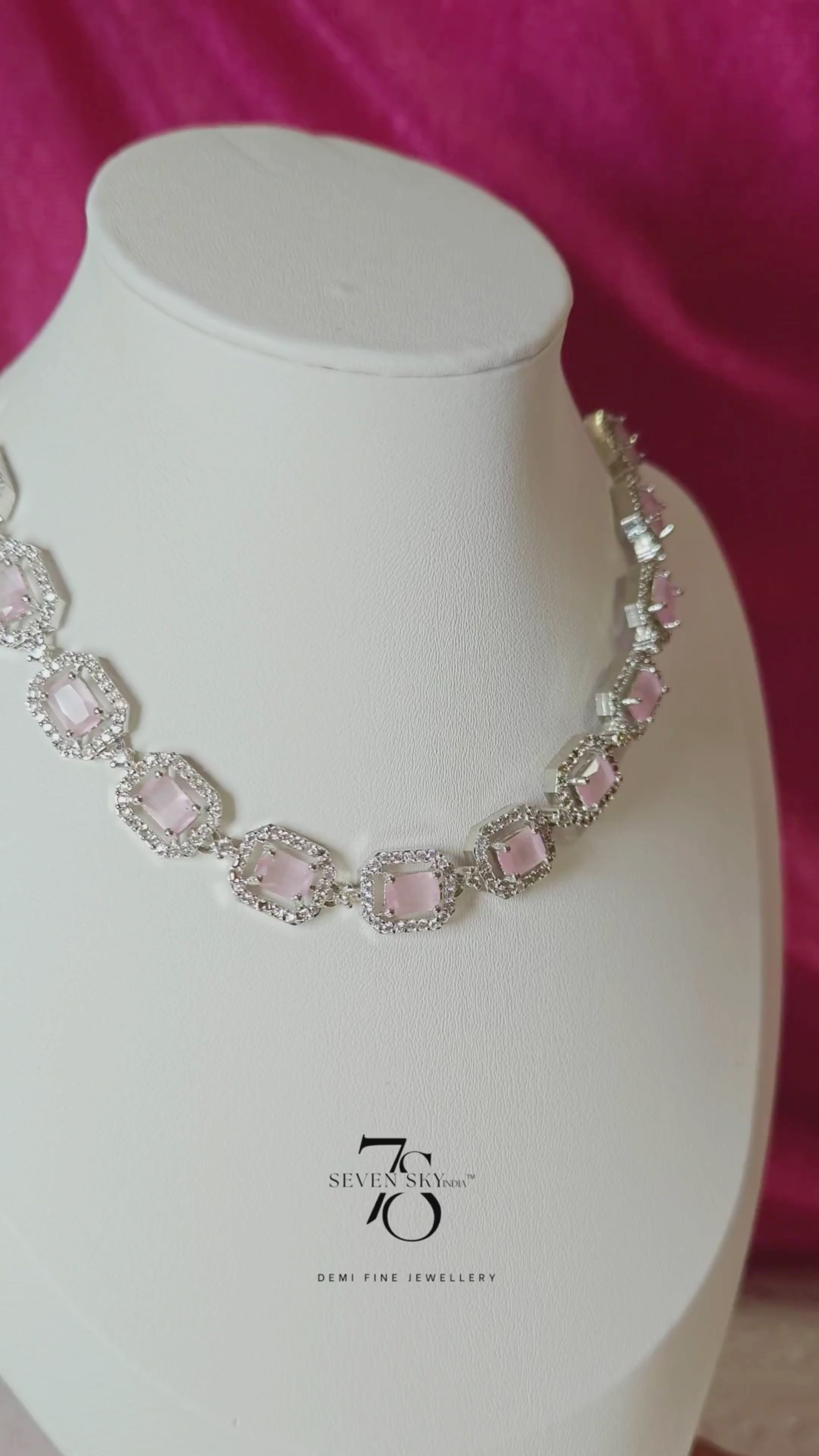 Meher Pink Blush Necklace Set