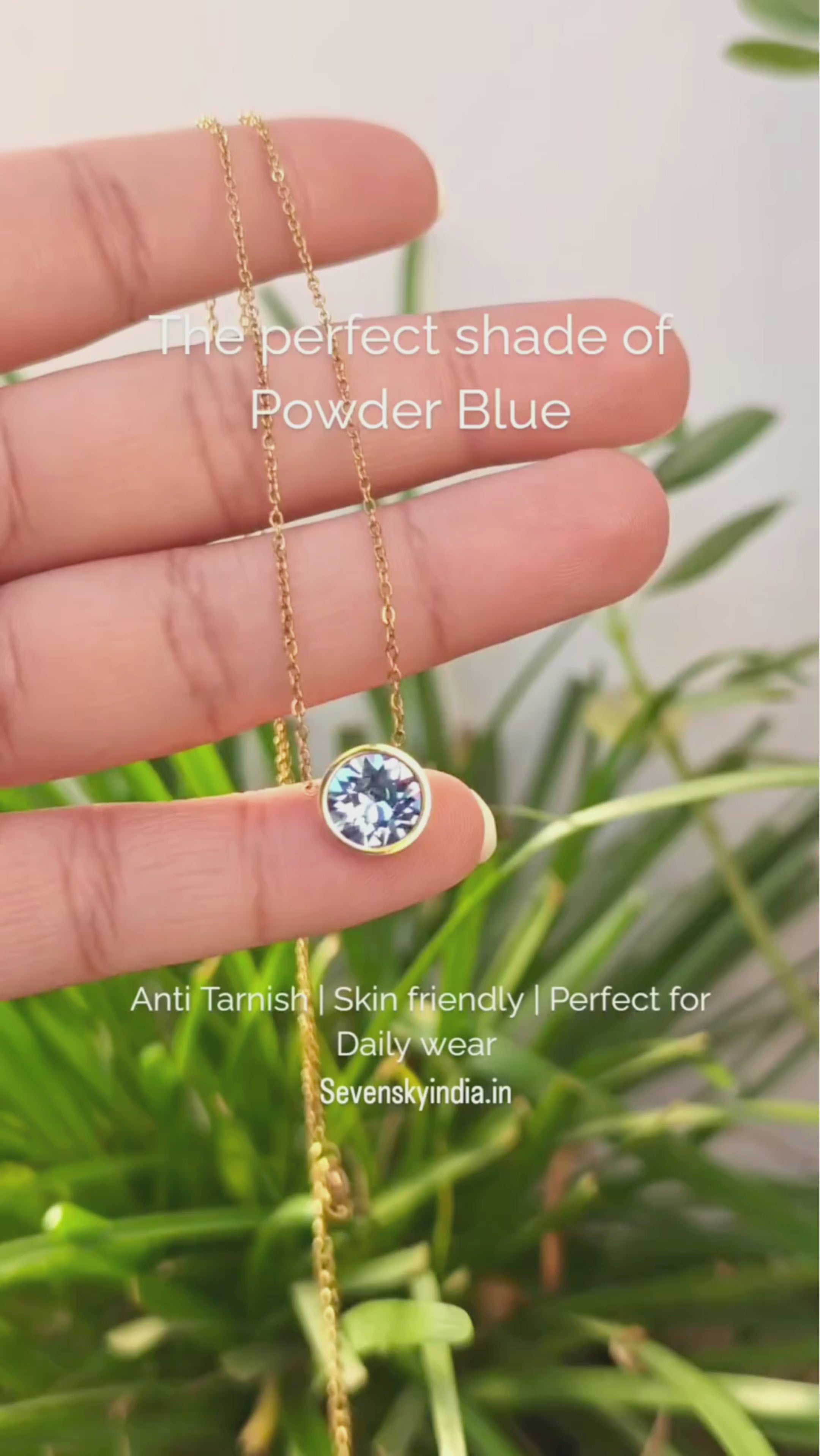 Forever Blue Charm Necklace